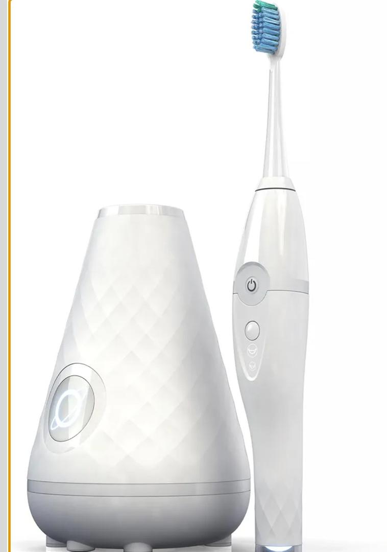 Tao Clean UV Sanitizing Sonic Toothbrush and Cleaning Station, Electric Toothbrush, Dual Speed Setting, White