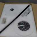 Ceiling Fans with Lights, 42" Modern Low Profile Ceiling Fan with Light and Remote Control, 3CCT, 6 Speeds Reversible DC Motor, Noiseless, Black LED Ceiling Fan for Bedroom, Living, Indoor/Outdoor Use