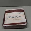 VianNest 600TC Armless Futon Covers Full Size Pure Cotton Zippered Sofa Bed Slipcover, Machine Washable Couch Protector for Sleeper Sofas & Futons (Burgundy)