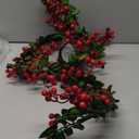 Artiflr Red Berry Christmas Garland with Pine Cone Garland Artificail Berry Garland Indoor Outdoor Garden Gate Home Decoration for Winter Holiday New Year Decor