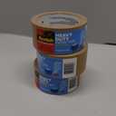 Scotch Box Lock Paper Packing Tape, Kraft Brown, Extreme Grip Kraft Paper Tape That Recycles with The Box, Moving Supplies, 1.88 in. x 25 yd., 1 Tape Roll (3 Pack)