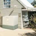 LooDro Air Conditioner Cover for Outside Units, 24 inch Outdoor AC Cover for Outside Unit Windproof, 600D Heavy Duty Oxford Fabric Fits up to 24" x 24" x 30"