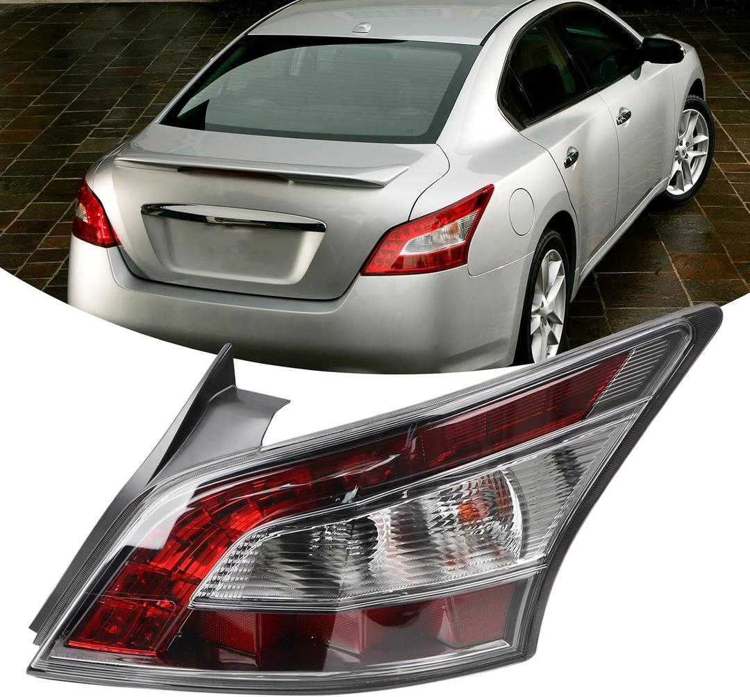RH Tail light Assembly Compatible With 2012-2014 Nissan Maxima Outer Rear Tail Lamp Right Passenger Side 265509DA0B NI2801197