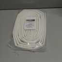 196 Wedge-Shape Window Weather Stripping Door Seal Strip,Self-Adhesive Foam Soundproofing Frame Winter Insulation for Front Exterior Door,Noise Cancelling Window Inserts,White (16.5 Ft (196 in))