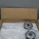 16W LED Dimming Wall Sconces 2 Packs, 3000K Warm Lights Dimmable, White Lampshade Bathroom Vanity Lighting Wall Light Fixtures for Bedroom Dining Living Hallway, Black (set of 2)