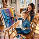 Qoosea Paint by Numbers Kit for Adult : The Tree of Life DlY Paint by Number for Adults with Frame Painting Kit for Beginners Adults Fun Number Painting Art for Home Decor Relaxing Gift 9.512inch