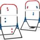 Wild Sports Folding Ladderball Set - Lightweight and Portable Outdoor Game - Includes 6 Bolos