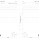 Filofax Calendar Diary Refill, Personal/Compact Size, Day on One Page with Appointments, Ruled, White Paper, English, 2025 (C68441-25)