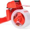 TAPEBEAR Packing Tape with Dispenser, 2.6mil Thick, 1.88" x 55yd Heavy Duty Packaging Tape Clear Adhesive Box Tape for Carton Sealing, Moving, Shipping (1 Roll - 3-inch Core with Dispenser)