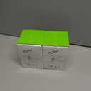 2 x AUVON Large Pill Organizer, Pill Dispenser for Holding 6 Various Vitamins, Pill Box Case with Anti-Mixing & Wide Opening Design, Easy to Retrieve Meds, Includes 20 Pcs Stick-on Labels (Black)