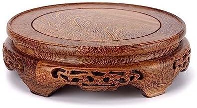 Palmetto Housewares Rosewood Gray Stand Oriental Style, Jichimu Vase Plant Stand, Fish Bowl Stand, Multiple-purpose Gray Color Display Stand (Outside Dia 9”x2” (22x6cm))