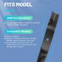 ACEBRI High Lift Blade 54 '' Fit for Cub Cadet 01005337, 01005337P, 02005018, 1005337, 2005018, 942-04416 Mower Blades 3Pack