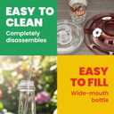 More Birds Bird Health+ Ruby Hummingbird Feeder, Glass Hummingbird Feeders for Outdoors, 4 Feeding Stations, 10 Ounces, Ruby Red
