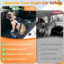 PartsBling Dog Car Harness, Dog Seat Belt Harness for Car, No Pull Adjustable Dog Harness with Seat Belt Attachment, Breathable Padded Vest with Handle for Walking, Training & Car Travel, M