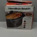 Hamilton Beach Stay or Go Portable Slow Cooker with Lid Lock, Dishwasher-Safe Crock, 6-Quart, Black 33261