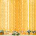 Twinkle Star 600 LED Window Curtain String Light for Wedding Party Home Garden Bedroom Outdoor Indoor Wall, Warm White
