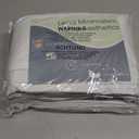 Guken White Linen Blackout Curtains 84 Inch Length 2 Panels Set for Living Room Bedroom Back Tab Thermal Insulated 100% Black Out Drapes Room Darkening 84 Inches Long Pure White