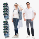 Disposable Rain Ponchos, 3 Pack Extra Thicker Emergency Ponchos