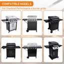 Grill Grates for Charbroil Performance 463342119 463347017 463335517 463376017, Grill Grates Replacement for Char-Broil 463347418 463347519 463342118 463347518, G470-0003-W1 G470-0002-W1, 18" x 25"