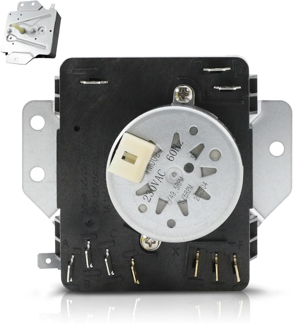 W10185982 Dryer Timer Compatible with Whirlpool Maytag Amana Kenmore Dryer Part 230VAC 60Hz Replacement for W10185982 E, W10185982 G WPW10185982VP 1546812 AH2352169 EA2352169 PS2352169