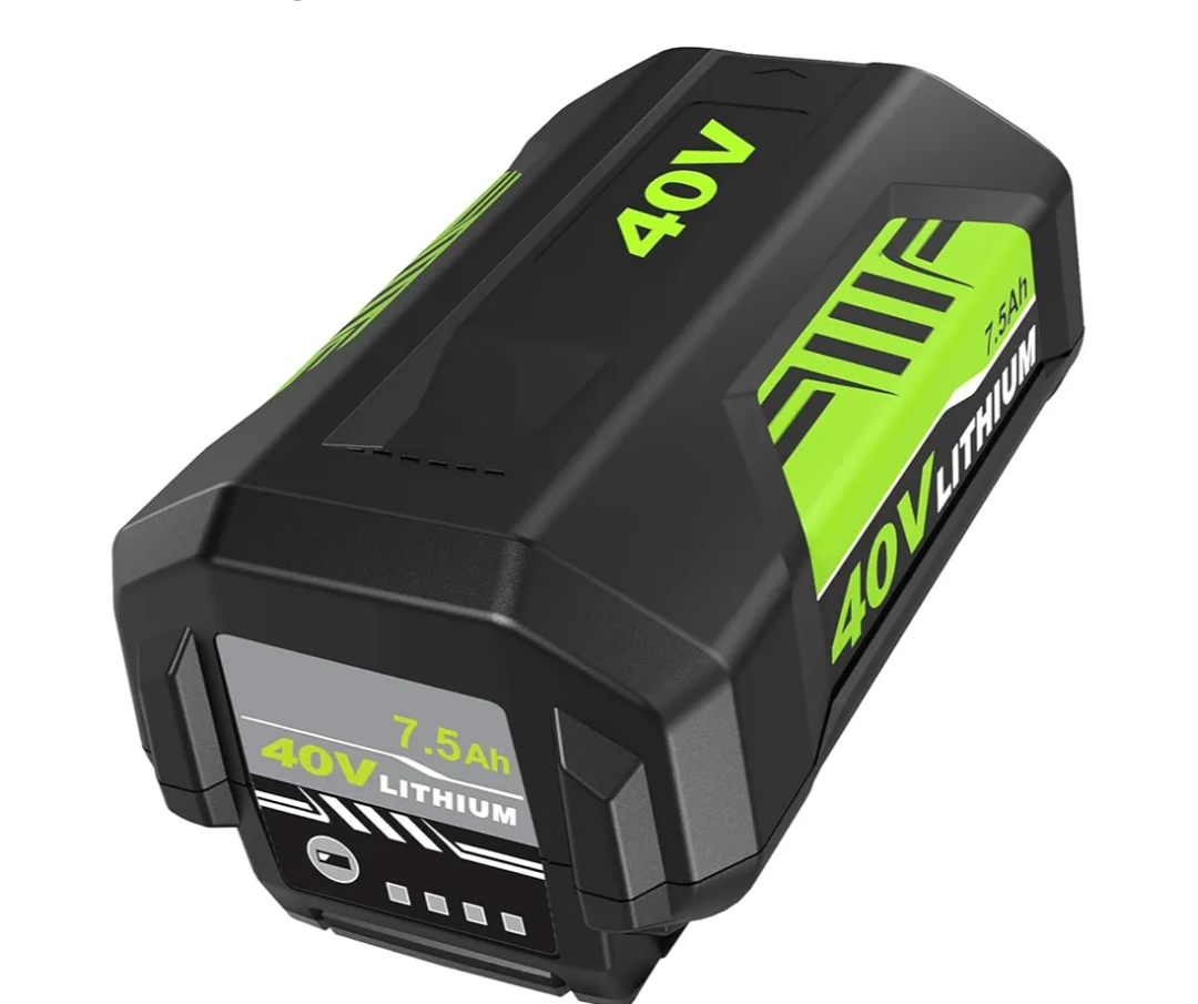 7500mAh Extend Capacity Replacement for Ryobi 40V Battery Compatible with Ryobi 40 Volt Lithium Battery OP4026 OP40601 OP4050A OP4040 OP4030 OP4050 Compatible with 40V Cordless Power Tool(Green)