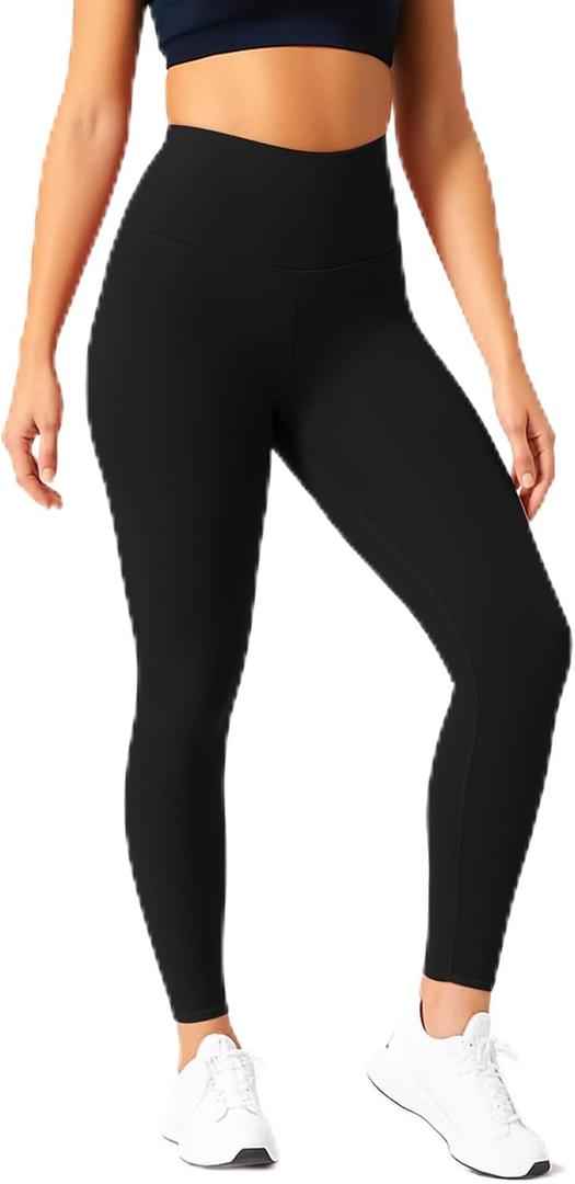 Women's High Waisted Yoga Pants Buttery Soft, Squat Proof Leggings for Workout, Gym, Running, Yoga, 3XS to Plus Size (Black, S)