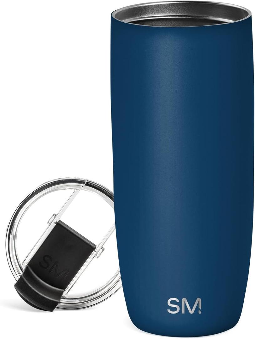 Simple Modern Voyager Tumbler with Flip Lid | Travel Coffee Mug | Insulated Stainless Steel Cold Brew Iced or Hot Coffee Cup | Gifts for Women Men Her Him | 20oz, Slumberland