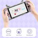 Kuitmor Plush Protective Case for Switch OLED, PC Hard Protective Shell Cover, Anti-Scratch and Shock-Absorption Switch OLED Cover with Stand