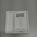 Glocusent USB Rechargeable Book Light, Portable Clip-on LED Reading Light, Reading Lights for Books in Bed with 3 Amber Colors & 5 Brightness Dimmable, Compact & Long Lasting, Perfect for Book Lovers (White)