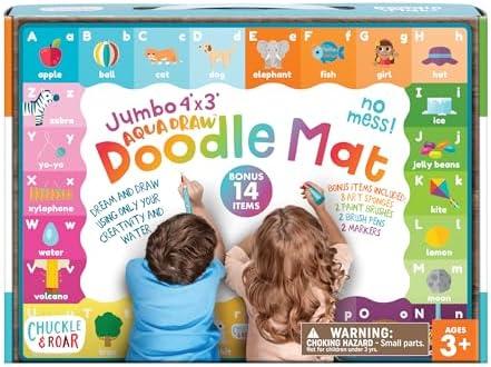 Chuckle & Roar - Doodle Mat - Water Color Fun - Mess Free Arts and Crafts - Great for Toddlers Chuckle & Roar - Doodle Mat - Water Color Fun - Mess Free Arts and Crafts - Great for Toddlers