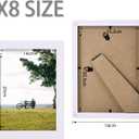 6x8 Picture Frames White Photo Frames with Plexiglass for Picture 2 Pack 6 by 8 Wooden Frames for Tabletop Display and Wall Mounting Horizontal or Vertical