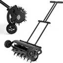 Seeutek Rolling Lawn Aerator - Upgraded Heavy Duty Push Spike Aeration Tool