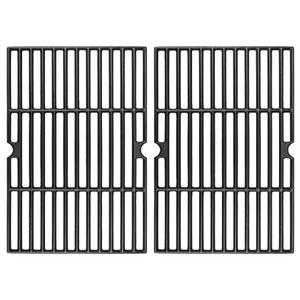 Hisencn 70-01-634 Grill Cooking Grates for Dyna-Glo DGF350CSP DGF350CSP-D DGH353CRP, 15.5'' X 21'' for Dyna Glo 2 Burner Gas Grill Grates, Cast Iron Grill Parts for Blue Rhino Grill GBC1932L