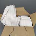 MIULEE Pinch Pleated Thick Linen Curtains 96 Inches 4 Panels Set Ivory Cream Back Tab Memory Trained Pinch Pleat Semi Sheer Light Filtering Privacy Curtains Window Drapes for Living Room Bedroom Birch