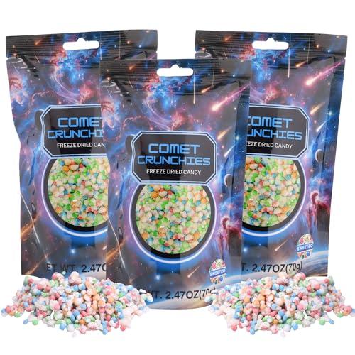 Comet Crunchies Freeze Dried Candy, Mini Fruit Flavored Pieces, Classic Movie Night Snacks, Resealable Bag, 2.4 Ounces (Pack of 3) 06/04/2026