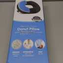 5 STARS UNITED Donut Pillow Hemorrhoid Tailbone Cushion  Large Floor Cushion for Pain Relief  Coccyx, Prostate, Sciatica, Pelvic Floor, Pressure Sores, Pregnancy, Postpartum Recovery, Arctic Black