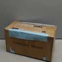 Adjustable Clamp Mount on Desk for PC Tower - No Drilling, Height Adjustable from 13.2" to 21.6", Width Adjustable from 5.5" to 9.8", Heavy Duty Under Desk Computer Mount, Computer Mount for Desk (Black)