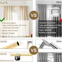 "Gold Wrap Around Industrial Curtain Rod, 72-144 Inches Adjustable, 1-Inch Diameter, Indoor and Outdoor Use"