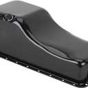 Speedway Motors Oil Pan Compatible with 1968-1978 Big Block Ford 429 460, Front Sump Black Steel Wet Sump Engine Oil Pan, Stock Capacity Factory Reproduction for BBF V8 Engines