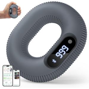 Grip Strength Trainer with Smart Bluetooth APP, Countable Hand Extension Exerciser for Muscle Building and Injury Recover, Portable Hand Exerciser at Office, School and Home Use, Silicone (30 LB)