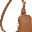 INICAT Women's Small Sling Bag, Lightweight Everyday Vegan Leather Crossbody Purse for Daily Essentials and Travel Light