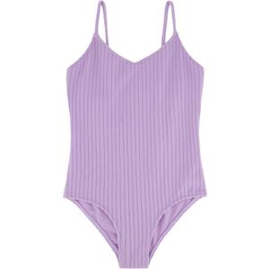 Billabong Girls One-Piece Swimsuit with UPF 50+ Sun Protection, Quick Drying Bathing Suit (6, Lilac in Loop)