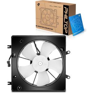 PHILTOP 620-235 Radiator Cooling Fan Assembly, Compatible with 2003-2007 Accord 3.0L Gas, Replace # 19030RDAA02, 620248, 19020P8FA01, 19015RDAA01, 19030RDAA01