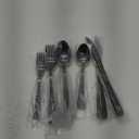 20 Pcs Black Silverware Set, Food-Grade Stainless Steel Flatware Set for 4, Square Cutlery Set, Mirror Polished Tableware Eating Utensils Set for Kitchen, Include Knife Fork Spoon Set,Dishwasher Safe