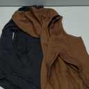 2 Pieces Basic Dog Hoodie, Soft & Comfy Dog Puppy Sweatshirt, Superior Comfort and Fit Doggy Security Hoodies Jumpsuit Sweater with Leash Hole and Pocket, Black & Brown/Sleeveless, L