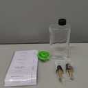 Glass Multi-Purpose Kitchen Dispenser Set | Universal for Olive Oil, Vinegar, Soy Sauce, with Stainless Steel Pourers,2-Pack Transparent