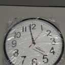 AKCISOT Wall Clock 10 Inch Silent Non-Ticking Modern Clocks Battery Operated - Analog Small Classic for Office, Home, Bathroom, Kitchen, Bedroom, School, Living Room(Black)