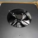 55W Solar Attic Fan with Thermostat, 12" 1200CFM Hybrid Solar Roof Vent Fan, Brushless Waterproof Solar Powered Attic Exhaust Fan Auto On/Off for Roof, Attic, Garage, Shed, Greenhouse