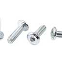 2 x 40PCS M6x50mm Stainless Steel Flat Head Hex Socket Hex Bolt Screws Countersunk Connector Fasteners for Furniture, Silver