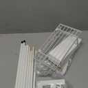 HapiRm Towel Rack Bathroom Storage - 3 Tier Over The Door & Wall Mounted Rolled Towel Racks Holder Organizer with Metal Shelf and 6 Hooks for Small Bathroom, Camper, Rv - White